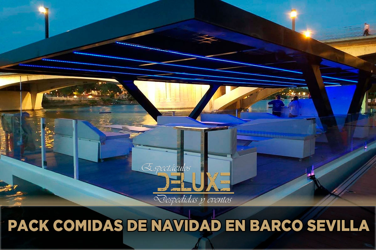 Pack comidas de navidad en barco Sevilla